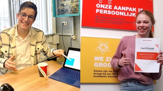 Snuffelstage van Rosanne (14) en Pepijn (16)