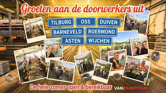 Groeten aan de doorwerkers met staal, rvs & aluminium